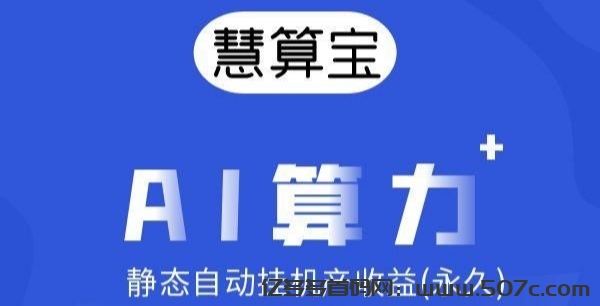 慧算宝：纯零撸AI算力，静态托管挂机，日赚100+。