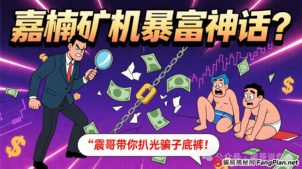 嘉楠矿机暴富神话？震哥带你扒光骗子底裤！
