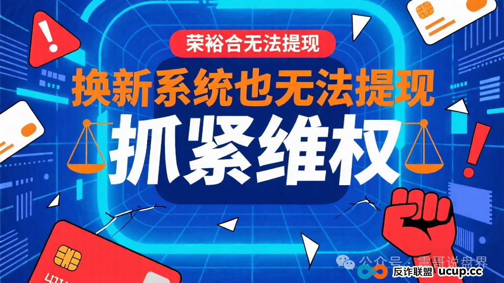 荣裕合官方最新公告：荣裕合无法提现，换新系统也无法提现，抓紧维权